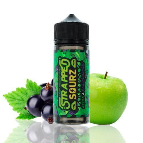 Apple & Blackcurrant Sourz E-Liquid by Strapped 100ml