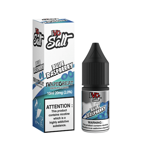 Blue Raspberry Nic Salt 10ml by IVG Salt