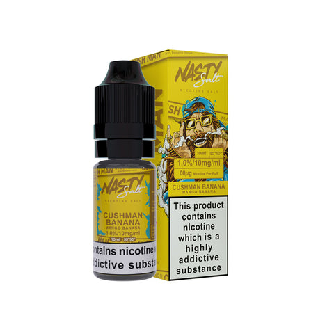 Cush Man Banana Nic Salt 10ml by Nasty juice - Vapemansionleigh 