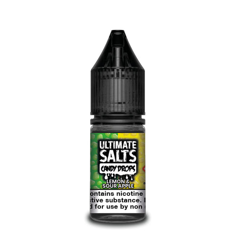 Lemon & Sour Apple Candy Drops Nic Salt 10ml by Ultimate Salts