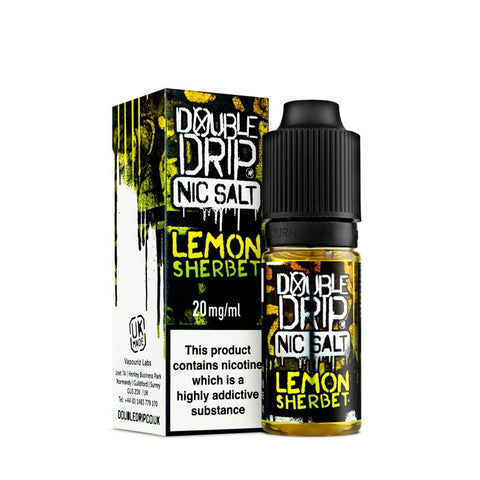 Lemon Sherbet Nic Salt 10ml by Double Drip - Vapemansionleigh 