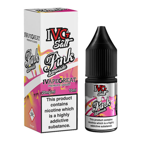 Pink Lemonade Nic Salt 10ml by IVG Salt