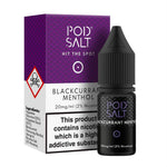 Blackcurrant Menthol Nic Salt 10ml by Pod Salt - Vapemansionleigh 