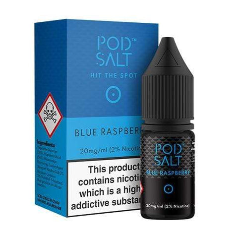 Blue Raspberry Nic Salt 10ml by Pod Salt - Vapemansionleigh 