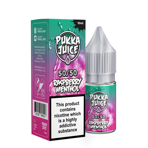 Raspberry Menthol E-Liquid 10ml by Pukka Juice