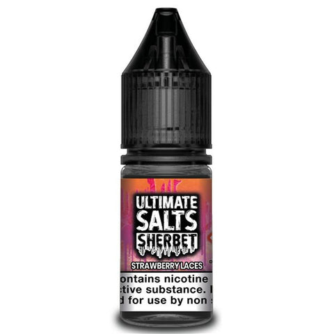 Strawberry Laces Sherbet Nic Salt 10ml by Ultimate Salts