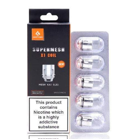 Geekvape Supermesh Replacement Coils - Pack of 5 - Vapemansionleigh 