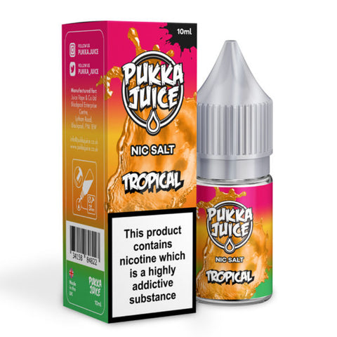 Tropical Nic Salt 10ml by Pukka Juice - Vapemansionleigh 