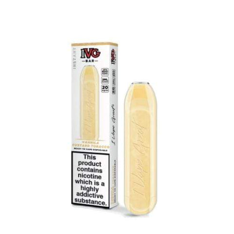 IVG Vanilla Custard Tobacco Disposable Kit - Vapemansionleigh 